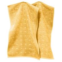 Möve Gästetuch 2er-Pack Quadretti gelb