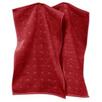 Möve Gästetuch 2er-Pack Quadretti rot