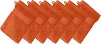 Erwin Müller Waschhandschuh  6er-Pack Frottier Friedrichshafen orange