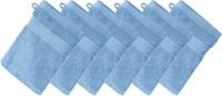 Erwin Müller Waschhandschuh  6er-Pack Frottier Friedrichshafen blau