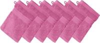 Erwin Müller Waschhandschuh  6er-Pack Frottier Friedrichshafen rosa