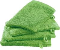 Erwin Müller Waschhandschuh 4er-Pack grün