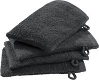Erwin Müller Waschhandschuh 4er-Pack grau