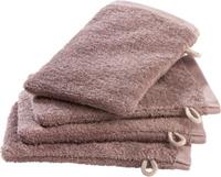 Erwin Müller Waschhandschuh 4er-Pack braun