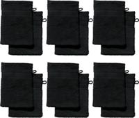 REDBEST Waschhandschuh  12er-Pack Chicago schwarz