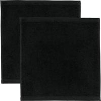 Erwin Müller Seiftuch  2er-Pack Heidenheim schwarz Gr. 30 x 30