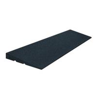 Schuin aflopende rand rubber - 75x25 cm - 45 mm dik - Zwart