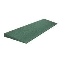 Schuin aflopende rand rubber - 75x25 cm - 45 mm dik - Groen