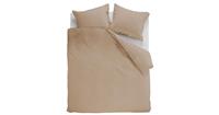 Ambiante Dekbedovertrek Uni Cotton Khaki-1-persoons (140 x 200/220 cm)