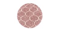 SALSA SHAGGY Himalaya Opera Soft Shaggy Rond Hoogpolig Vloerkleed Roze- 120 CM ROND