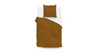 Zo! Home Satinado Dekbedovertrekset Uni Katoen Satijn - cognac brown 140x200/220cm