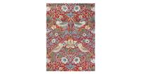 Morris & Co Laagpolig vloerkleed  Strawberry Thief Crimson 27700 140x200 cm