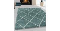 ALVOR SHAGGY Himalaya Harmony Soft Shaggy Hoogpolig Vloerkleed Blauw / Turquoise- 80x250 CM