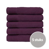 The One Towelling The One Badhanddoek 450 gram 70x140 cm Plum (5 stuks)