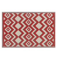 Beliani Outdoor vloerkleed rood 120 x 180 cm DEWAS