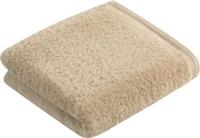 VOSSEN Handtuch Vegan Life beige Gr. 60 x 110
