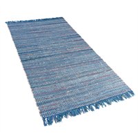 Beliani Vloerkleed blauw 80 x 150 cm BESNI