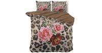Dreamhouse Dekbedovertrek Floral Panther Brown-1-persoons (140 x 200/220 cm)