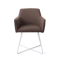 Jesper Home Eetkamerstoel 'Hofu' Cross White, kleur Potters Clay