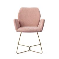 Jesper Home Eetkamerstoel 'Misaki' Beehive Gold, kleur Anemone