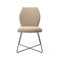 Jesper Home Eetkamerstoel 'Ikata' Cross Black, kleur Funky Fudge
