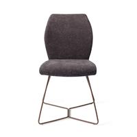 Jesper Home Eetkamerstoel 'Ikata' Beehive Rose, kleur Almost Black