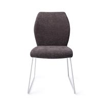 Jesper Home Eetkamerstoel 'Ikata' Slide White, kleur Almost Black