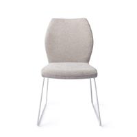 Jesper Home Eetkamerstoel 'Ikata' Slide White, kleur Pretty Plaster