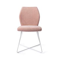Jesper Home Eetkamerstoel 'Ikata' Slide White, kleur Anemone