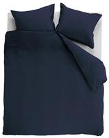 Ambiante Dekbedovertrek Uni Cotton Dark Blue-1-persoons (140 x 200/220 cm)