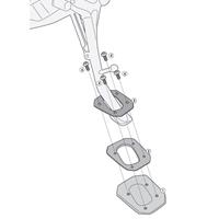 GIVI Zijstandaard verbreder, voor de motorfiets, ES5134