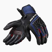 REV'IT! Sand 4 Gloves, Motorhandschoenen zomer, Zwart Blauw