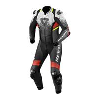 Quantum 2 1-piece suit, 1-delig motorpak, Wit Fluorood