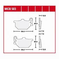 TRW Standaard remblokken, en remschoenen voor de moto, MCB503