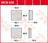 TRW Standaard remblokken, en remschoenen voor de moto, MCB506