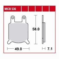 TRW Standaard remblokken, en remschoenen voor de moto, MCB536