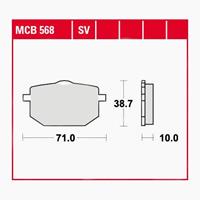 TRW Remblokken, en remschoenen voor de moto, MCB568SV Sinter street