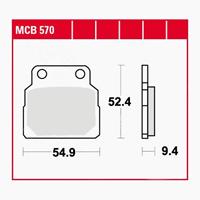 TRW Standaard remblokken, en remschoenen voor de moto, MCB570