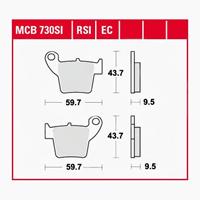 TRW Standaard EC remblokken, en remschoenen voor de moto, MCB730EC