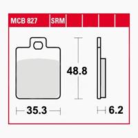 TRW Standaard remblokken, en remschoenen voor de moto, MCB827