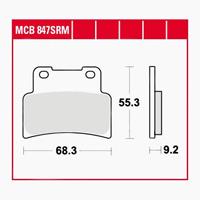 TRW Remblokken, en remschoenen voor de moto, MCB847SRM Sinter maxi scooter