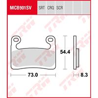 TRW SRT remblokken, en remschoenen voor de moto, MCB901SRT