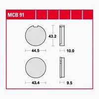 TRW Standaard remblokken, en remschoenen voor de moto, MCB91