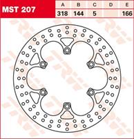 TRW MST vaste remschijf, voor de moto, MST207