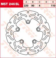 TRW MST vaste remschijf, voor de moto, MST246SL