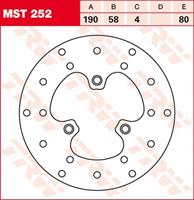 TRW MST vaste remschijf, voor de moto, MST252