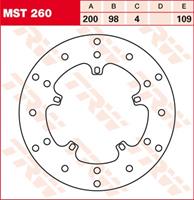 TRW MST vaste remschijf, voor de moto, MST260