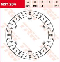 TRW MST vaste remschijf, voor de moto, MST264