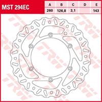 TRW EC off road remschijf, voor de moto, MST294EC