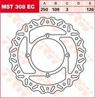 TRW EC off road remschijf, voor de moto, MST308EC